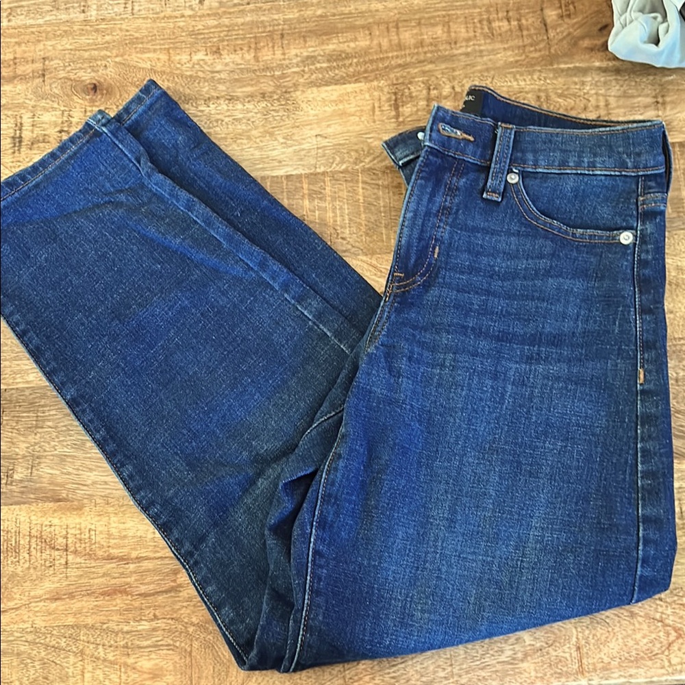 Banana Republic Blue Straight Jeans Medium Weight; size 24; like new.